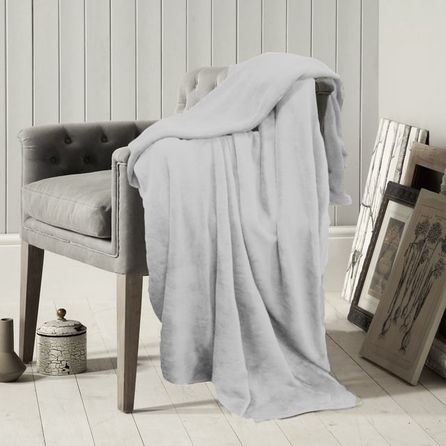 Linen Depot Direct Ultrasoft Dark Blue Blanket, 80x60