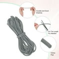 thumbnail image 2 of Uxcell Hollow Pipe Tubing Rubber Cord, 5.5 Yards 3mm Stretchy String with 1.5mm Hole for DIY Crafts, Gray, 2 of 6