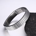 thumbnail image 3 of Brazalete de Identificación de Cadena Médica de acero Inoxidable para Hombre 12 Mm Fernando Pulsera de acero inoxidable, 3 of 6