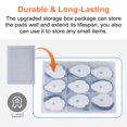 thumbnail image 3 of Lanieney - Paquete de 20 almohadillas de electrodos TENS grandes, autoadhesivas, sin látex, no irritantes, con conector a presión estándar de 3,5 mm, compatibles con Belifu y Brilnurse TENS., 3 of 5