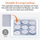 thumbnail image 3 of Lanieney - Paquete de 20 almohadillas de electrodos TENS grandes, autoadhesivas, sin látex, no irritantes, con conector a presión estándar de 3,5 mm, compatibles con Belifu y Brilnurse TENS., 3 of 5