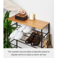 thumbnail image 4 of Yamazaki Home Six-Tier Shoe Rack, Black, Steel,  Holds 18 to 21 shoes, Supports 39.6 pounds, 4 of 8