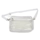 thumbnail image 5 of Bolsa de mensajero Bolsa de hombro transparente PVC Cremallera impermeable Correa ajustable Monedero de gran capacidad para viajes Blanco, 5 of 12