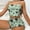 Green, variant on Jowdiw Women Heart Print Cami Shorts Set Ruffle Hem Pajama Set Cute Lounge Sleepwear Two Piece Home Wear