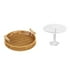 thumbnail image 1 of Cestas de almacenamiento,Cestas de almacenamiento de cocina tejidas con asas hechas a mano,Cestas de pan redondas Bandejas para servir Rectángulo,Escritorio redondo de casa de muñecas,Muebles, 1 of 7