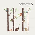 thumbnail image 2 of Birch Trees with Cute Forest Animals Wall Decal - Scheme A - 108" Tall Trees, 2 of 3