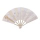 thumbnail image 3 of Papel de mano, abanico plegable, abanico plegable de bambú, abanico plegable en blanco verano, 3 of 9