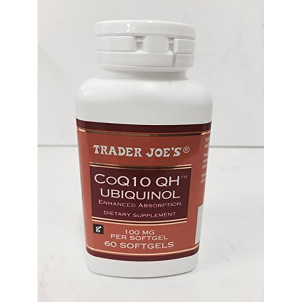Trader Joe's CoQ10 QH Ubiquinol 100mg Per Softgel 60 Softgels by