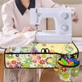 thumbnail image 4 of HELLHERO Spring Flower Border Fabric Polyester Sewing Machine Pad Removable Storage Bag Waterproof Easy to Clean for Mom Wife Present, 4 of 5