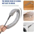thumbnail image 4 of Saker Plus Flat Duster, Retractable Gap Dust Cleaning Artifact - Extendable Flat Duster for Under Appliances & Cleaning, with Bendable Microfiber Head, Reusable Washable Tool for Hard-to-Reach Areas, 4 of 8