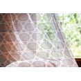 thumbnail image 2 of Tribal Tulle Curtains with Rod Pocket, South Eastern Folklore Design with Geometric Circles Wedding Themed Pattern, Sheer Drape for Wedding Party 2 Panels, 7 Sizes, Black and White, by Ambesonne, 2 of 3