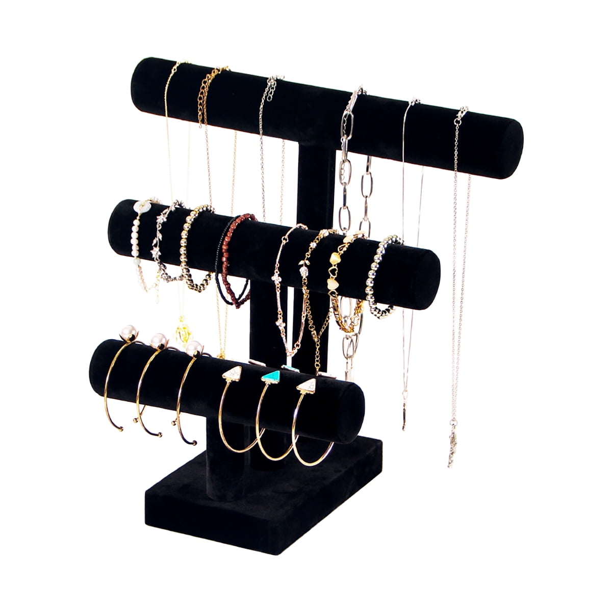 Ausalivan 3 Tier Bracelet Holder,Bracelet Displays for Selling,Black