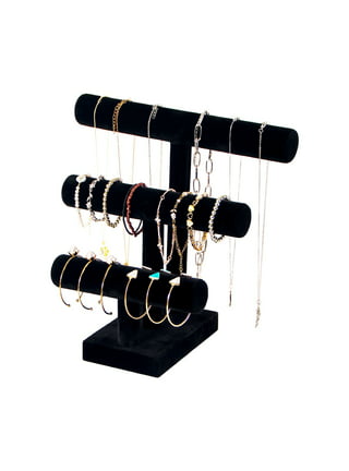 Juexica Bracelet Stand and Display 5 Tier Bracelet Holder Wooden Bracelet  Organizer Displays for Selling Jewelry Bangle Watch Store Showcase Home