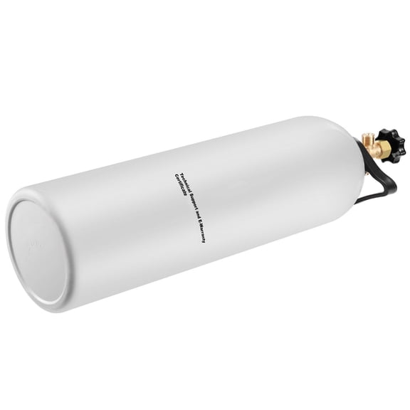 15 lbs New Aluminum Alloy CO2 Tank Cylinder with Light Spray Coating CGA320 Valve Handle Adjustable Pressure DOT Approved for Draft Beer Dispensing and Soda Maker