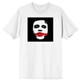 thumbnail image 3 of Men's White Graphic Batman T-shirt, The Joker's Face-M, 3 of 5