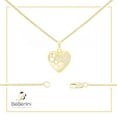 thumbnail image 7 of BEBERLINI Women Heart CZ Pendant Necklace Set 14K Gold Filled Box Chain Jewelry 24", 7 of 7