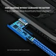 thumbnail image 4 of USB C Cable Right Angle 90° Elbow Nylon Braided USB A to C 66W Fast Charging Cable, 4 of 8