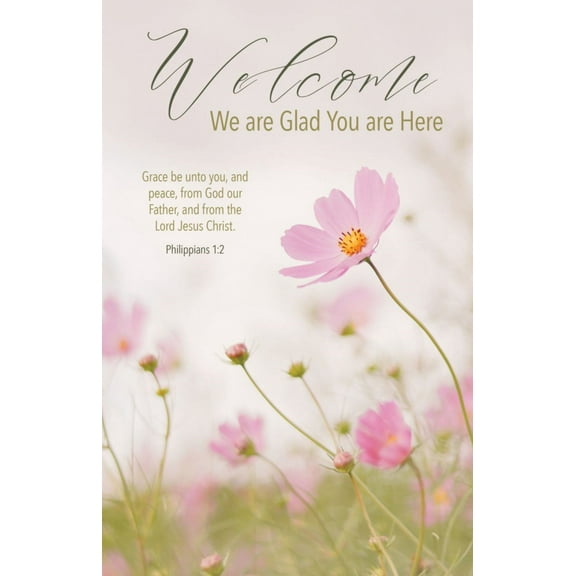 B&H Publishing 38148X Welcome We Are Glad You Are Here Philippians 1-2 KJV Bulletin - Pack of 100