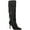 Black Bling, variant on Womens Yomesa Fringe Pointed toe Knee-High Boots