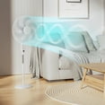 thumbnail image 3 of mollie Ventilador de pedestal oscilante con control remoto Temporizador 12H Altura ajustable portátil 6 aspas Circulador de aire silencioso Ventilador de piso de pie para dormitorio hogar, 3 of 5