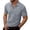 Grey, variant on Polo Shirts for Men Short Sleeve Quarter Zipper Tee Shirt Basic Grey Shirts Men
