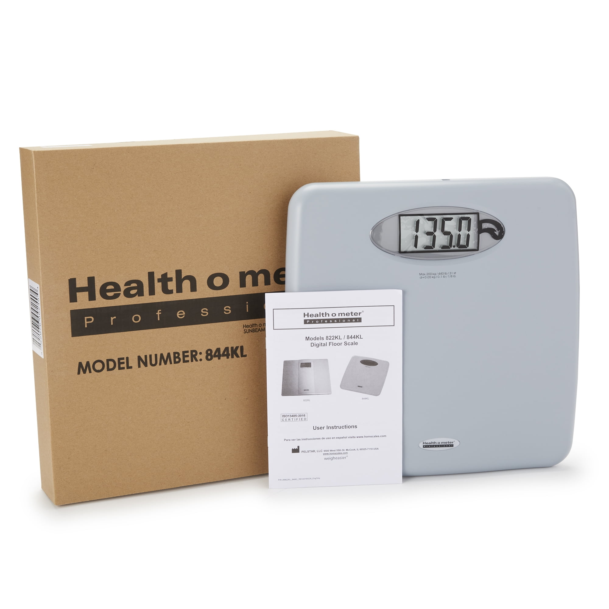 Health O Meter Digital Floor Scale 440 lbs. / 200 kg Capacity