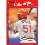 1990 Donruss #632 Willie McGee NM-MT St. Louis Cardinals Baseball Card St. Louis Cardinals MLB Baseball Trading Card