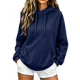 thumbnail image 5 of Hoodies for Women Drawstring Pullover Hoodie Long Sleeve Womens Hooded Sweatshirt, 5 of 7