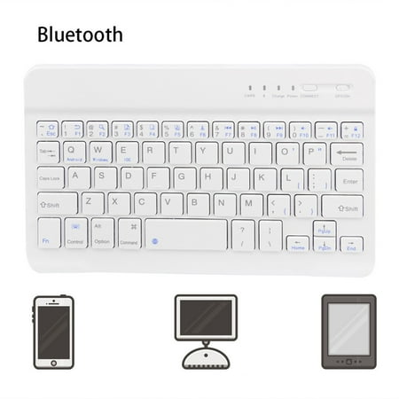 ZZkhGO Slim Wireless Bluetooth Keyboard Full Size Qwerty Keyboard for Android Phone Tablet PC Portable 78 Keys UK Layout Keyboard for Laptop Desktop ZZkhGO Slim Wireless Bluetooth Keyboard Full Size Qwerty Keyboard for Android Phone Tablet PC Portable 78 Keys UK Layout Keyboard for Laptop Desktop
