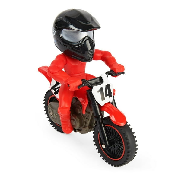Supercross, Race and Wheelie Bike, Authentic Cole Seely Collector Motorcycle, 1:18 Scale Kids Toys for Boys Aged 5 and Up