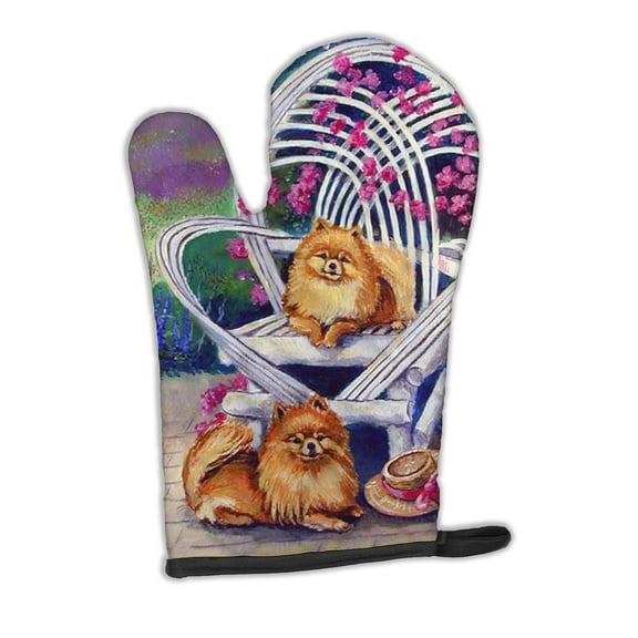 Red Pomeranians Oven Mitt