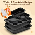 thumbnail image 6 of 9 Pieces Bakeware Set VONATES Baking Pans Set with Cookie Sheet,Nonstick & Stackable Bread Baking Pan for Home Baker, 6 of 10