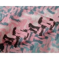 thumbnail image 5 of oneOone Silk Tabby Light Pink Fabric Geometric Dress Material Fabric Print Fabric By The Yard 42 Inch Wide-R5, 5 of 5