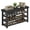 Ink Black, variant on SONGMICS Shoe Rack Bench, 3 Tier Bamboo Shoe Storage Organizer, Entryway Bench, for Living Room, Bathroom, Bedroom, 11.3 x 35.2 x 20.5 Inches, Light Bamboo