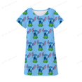 thumbnail image 1 of Vestido de punto de Disney para niños y niñas, vestidos de cuello redondo, faldas informales de dibujos animados para niños, ropa de 1 a 10 años, ropa de Navidad para niños, 11T-12T Gao Jinjia LED, 1 of 2