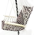 thumbnail image 2 of Backyard Expressions Hanging Hammock Chair - Brown with White Rings - Polyester/Cotton, 2 of 6