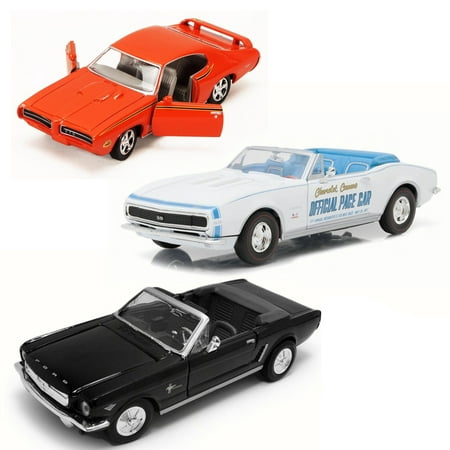 Best of 1960s Muscle Cars Diecast - Set 54 - Set of Three 1/24 Scale Diecast Model (Best Year For 5.4 Triton)