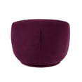 thumbnail image 6 of Better Homes & Gardens Mira Swivel Accent Chair, Merlot Velvet, 6 of 8