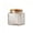 B, variant on EGNMCR Kitchen Gadgets 17Oz Clear Embossed Glass Sealed Jar Squares Airtight Food Storage Container With Wooden Lid For Candy Coffee Beans Snacks And Kitchen Countertop Organization Glass Jar