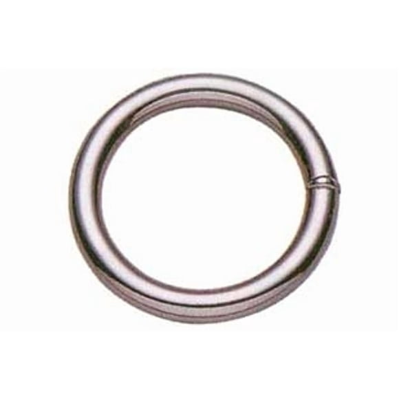Anillo Baron Jumbo de acero niquelado de 2,5 cm en L, 1 paquete