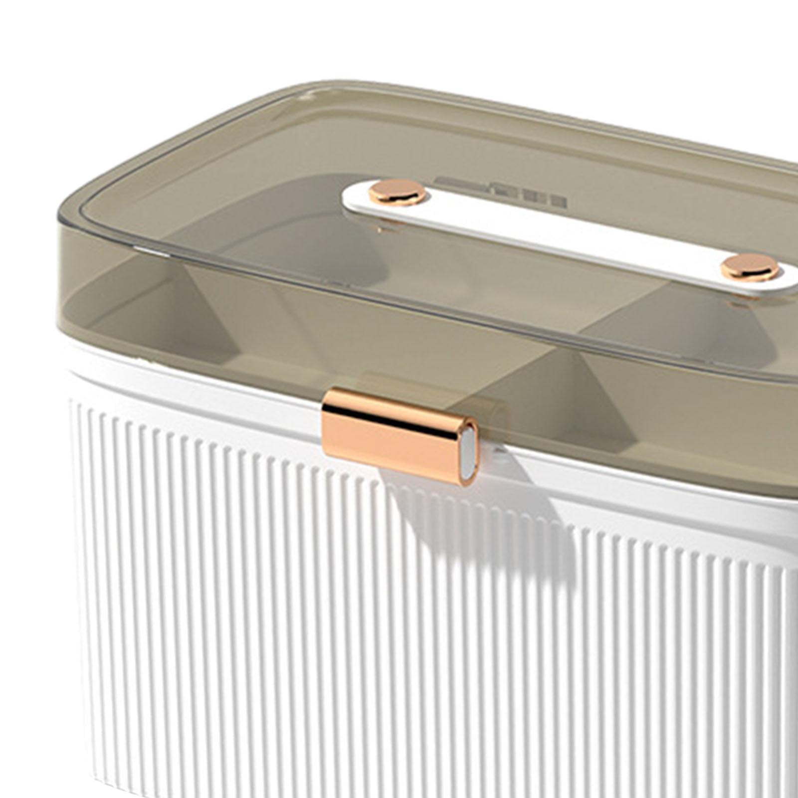 Nishiyuenyi Craft Organizer Storage Box 2 Tier with Handle Portable First Aid Box for Travel L