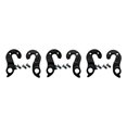 thumbnail image 3 of Sonducket Pack of 2 Tail Hook Compact Metal Transmission Replacing Upgraded Derailleur Size Rear Fittings Supplies Hooks Clasp Hanger Part Type1 NO1, 3 of 6