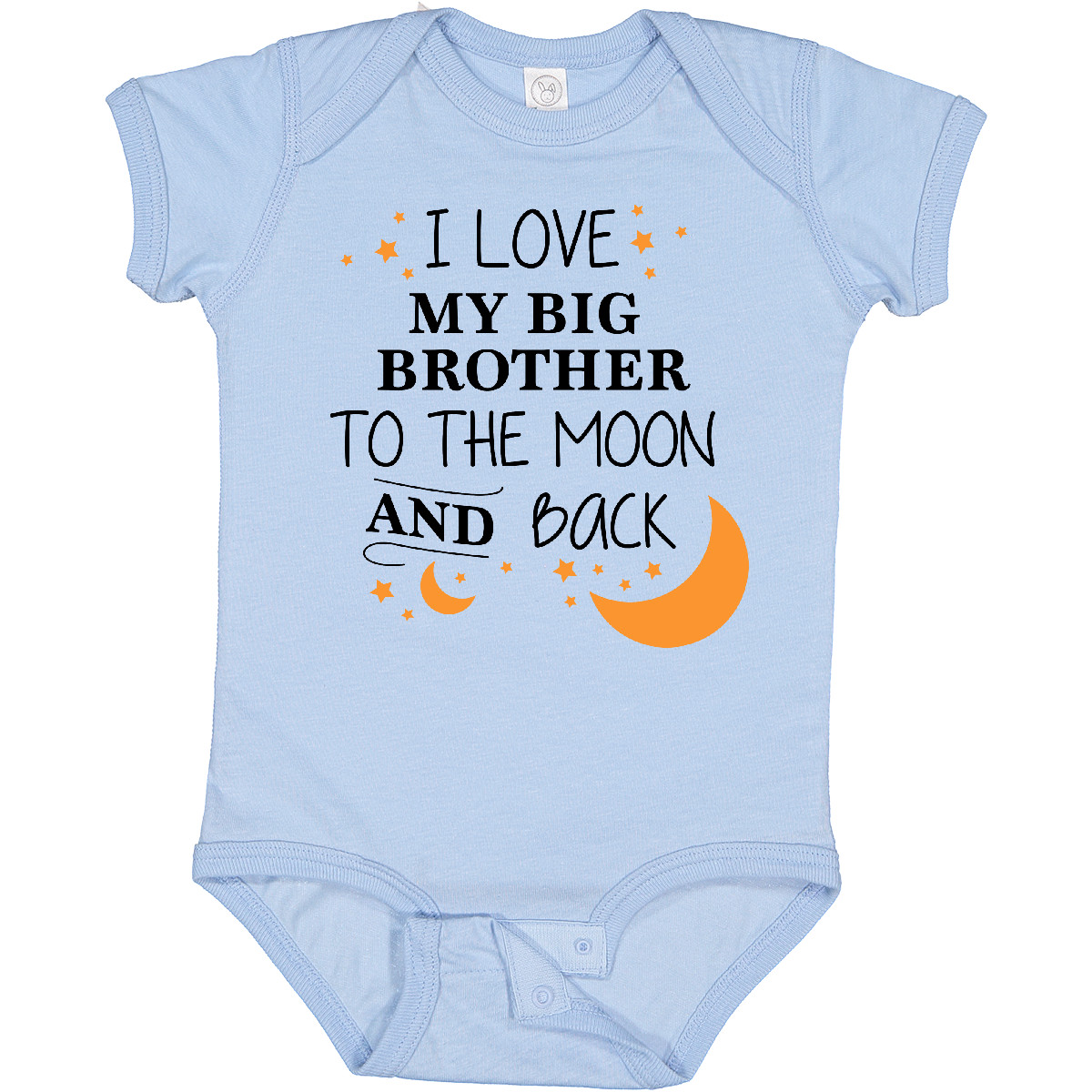 Inktastic I Love My Big Brother to the Moon and Back Boys or Girls Baby Bodysuit