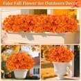thumbnail image 3 of Flores Artificiales TURNMEON Crisantemos Decoración de Acción de Gracias 12 Ramilletes, 3 of 8