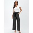 thumbnail image 2 of CAILDANL Wide Leg Dress Pants Women's Paperbag High Waisted Business Casual Trousers with Removable Belt, 2 of 2