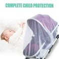 thumbnail image 6 of Durable Baby Stroller Mosquito Net (2 Pack) - Universal Elastic Edge Mesh Cover for Bassinets, Cradles, Playards, Car Seats & Mini Cribs | Breathable Travel Essential Newborn Protection (White), 6 of 7