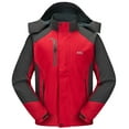 thumbnail image 2 of Diamond Candy Men's Hooded Waterproof Jacket Lightweight Rain Jacket Outdoor Casual Sportswear, 2 of 7