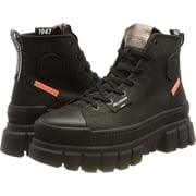 Palladium Womens Revolt Hi TX in Black/Black, 6.5 US