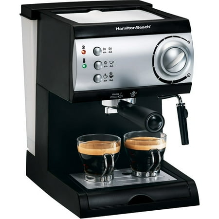 Hamilton Beach 15-Bar Italian Pump Espresso Maker, Black and Stainless - Walmart.com
