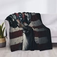 thumbnail image 3 of Yiaed Vintage American Deer Print Blanket Throw Blanket Soft Cozy Flannel Blanket for Home Bed Sofa Couch Chair-50"x40", 3 of 6